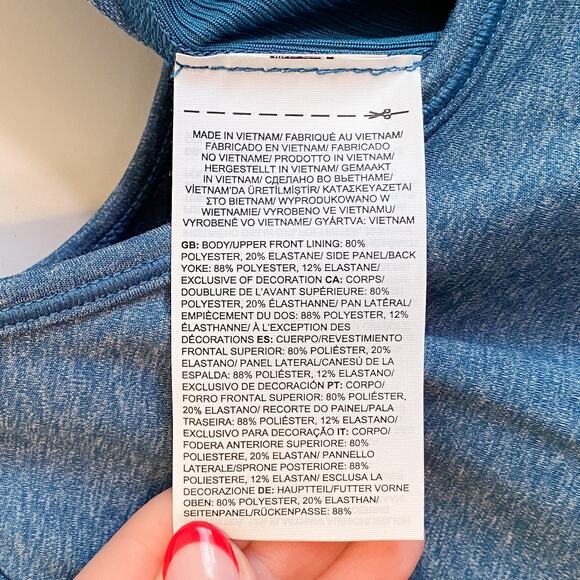 The North Face NWT Dune Sky Onsie Blue Coral Heather - Picture 8 of 8